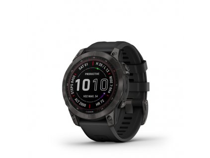 garmin fenix 7 sapphire solar carbon gray dlc titanium black band 01