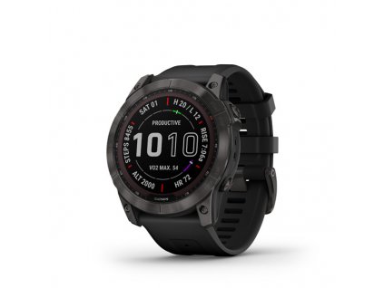 garmin fenix 7x sapphire solar carbon gray dlc titanium black band 01