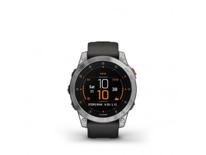 garmin epix gen 2 slate stainless steal silicone band 01
