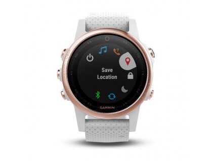 Garmin fénix 5S Sapphire Rose Gold, White band