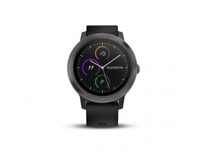 Garmin Vívoactive 3, Black Silicone, Slate