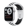 apple watch nike series 6 gps 44mm silver aluminium case with pure platinum black nike sport band regular 00