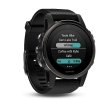 Garmin fénix 5S Sapphire Slate gray, Black band