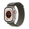 apple watch ultra 49mm titanium green alpine loop 01