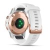 Garmin fénix 5S Plus Sapphire, Rose Gold, White band