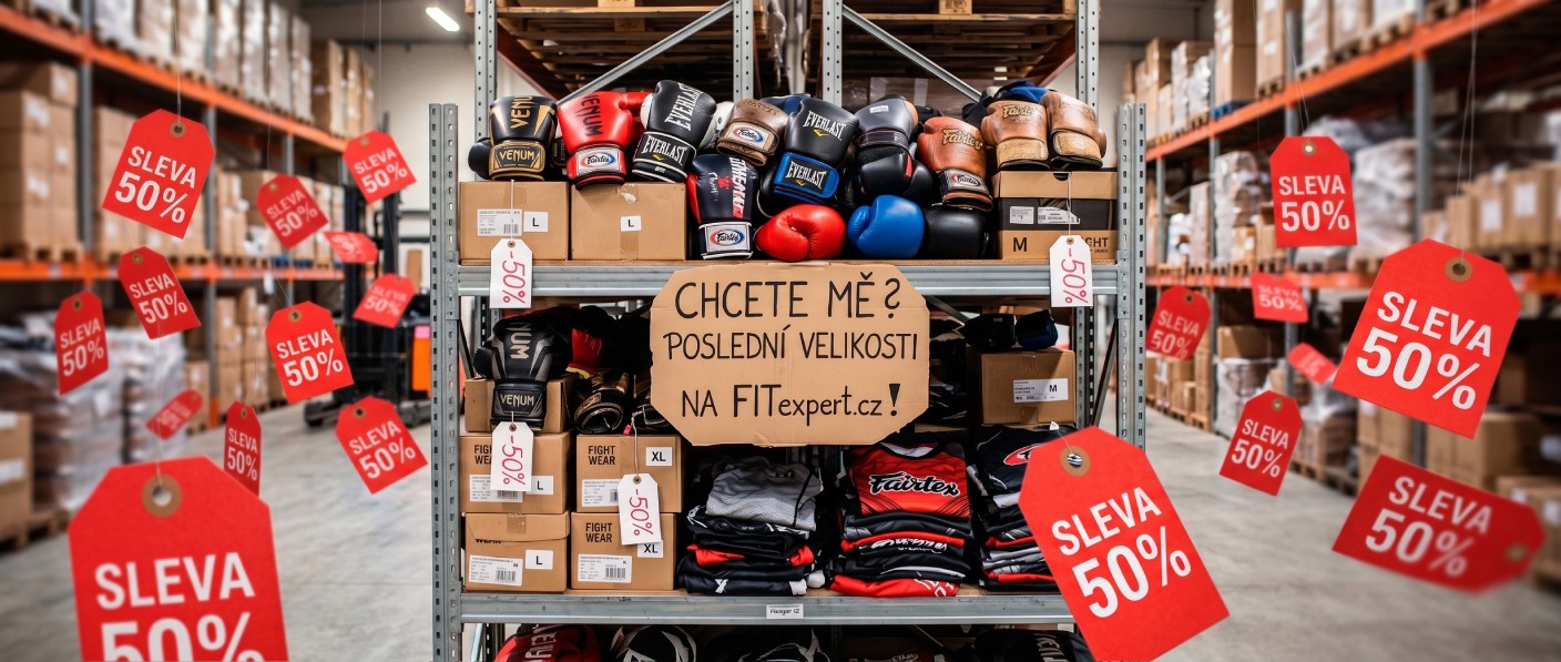 Výprodejová sleva 50 % na poslední velikosti