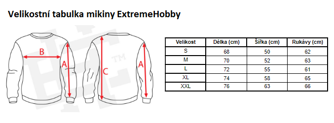 mikiny_extreme_hobby_velikostni_tabulka