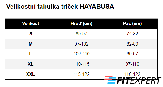 tricka_hayabusa_velikostni_tabulka