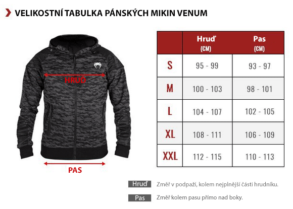 tabulka_velikosti_venum_mikiny_panske_venum