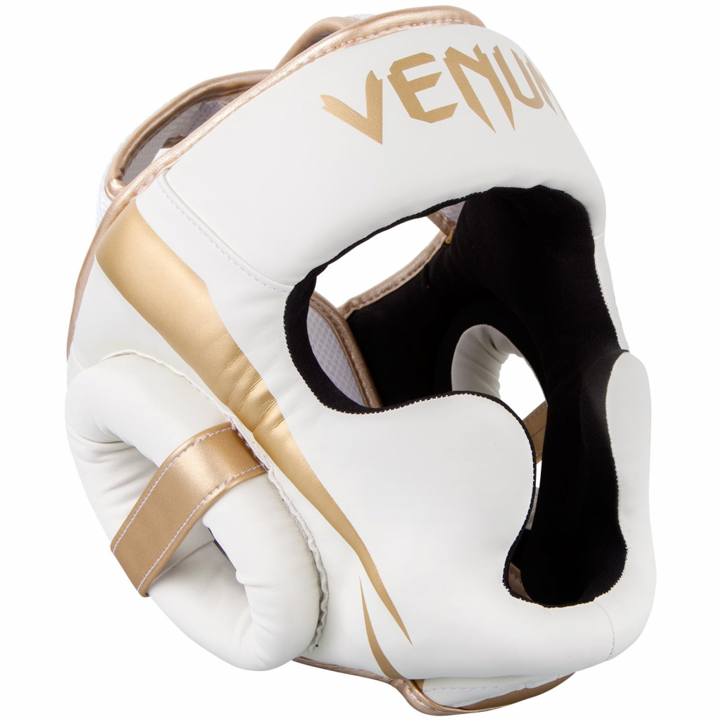headgear venum box elite white gold f1