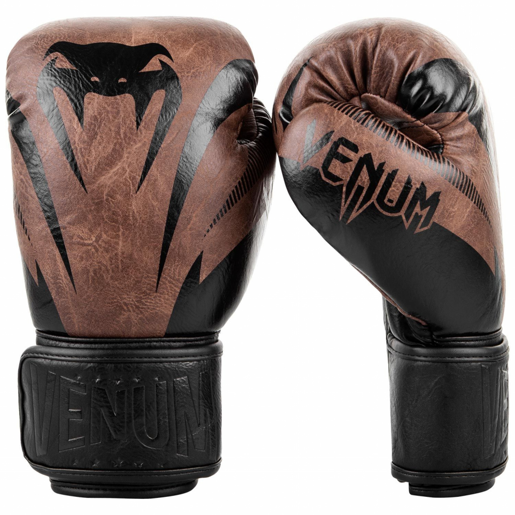 boxerske rukavice venum 03284 124 impact classic black brown f1
