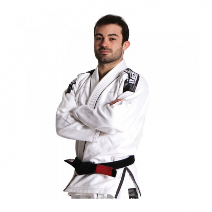Nova Plus BÍLÉ Tatami fightwear BJJ kimono Gi + bílý pás zdarma (Velikost A0)