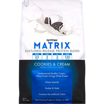 Syntrax Matrix  2270 g + Láhev Aerobottle Primus Steel 946 ml. Zdarma (Varianta Matrix 2270g + Láhev Aerobottle Primus Steel 946 ml. Zdarma - simply vanilla)