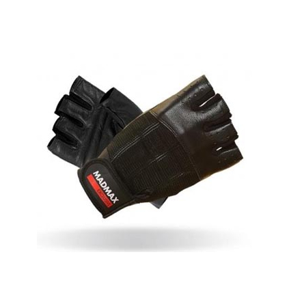 MadMax Fitness rukavice Clasic Exclusive 248 - černé (Varianta Rukavice Clasic Exclusive 248 černé - velikost S)