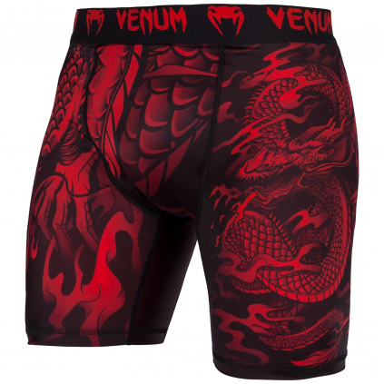 valetudo venum short compression dragons flight black red f1