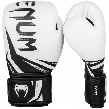 boxing gloves venum rukavice challenger 3.0 white black f1