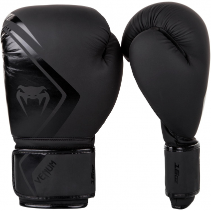 venum boxing gloves contender 2 black f1