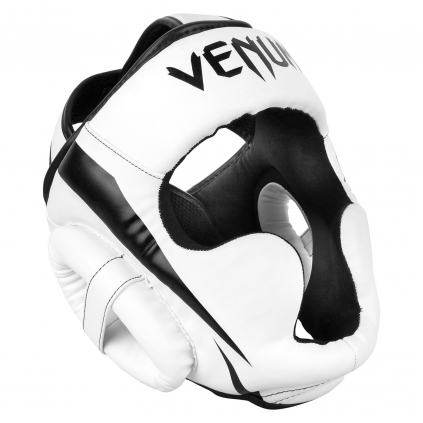 headgear box mma venum elite white black f1