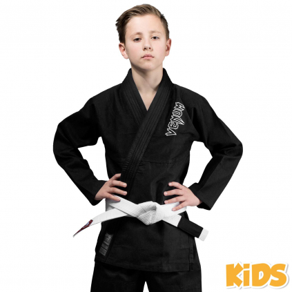 bjj gi kimono kids venum contender black f1