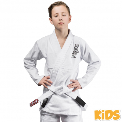 bjj gi kimono kids venum contender white f1