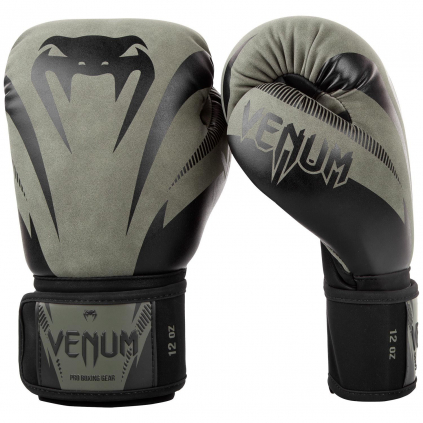 boxing gloves venum impact khaki black f1