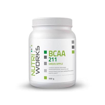 NutriWorks BCAA 2:1:1 500 g (Varianta BCAA 2:1:1 500g - pomeranč)