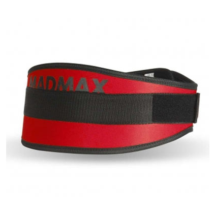 MadMax Fitness opasek Simply the Best 421 - červený (Varianta Opasek Simply the Best 421 červený - velikost XS)