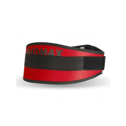 MadMax Fitness opasek Simply the Best 421 - červený (Varianta Opasek Simply the Best 421 červený - velikost XS)