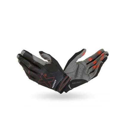 MadMax Fitness rukavice Crossfit 103 - černé/šedé (Varianta Rukavice Crossfit 103 černé/šedé - velikost S)