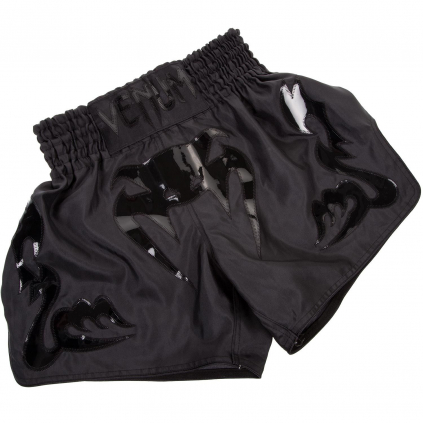 venum shorts muay thai bangkok inferno matte black f1