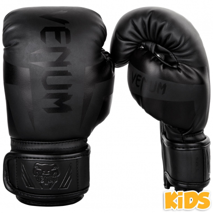 rukavice venum elite kids black f1