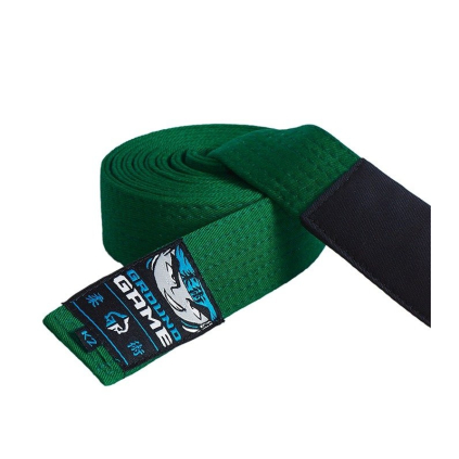 Dětský BJJ pásek Ground Game ZELENÝ (Velikost K1 - 200cm)