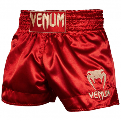 venum 03813 532 short muay thai classic maroon gold f1