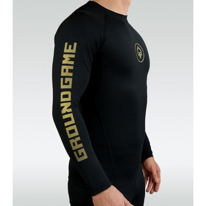 Rashguard Ground Game Athletic Gold - dlouhý rukáv