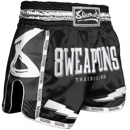 8 weapons muay thai shorts black night 2 0