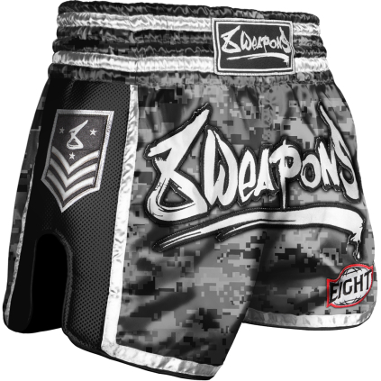 8WeaponsMuayThaiShorts SuperMesh CityCamo
