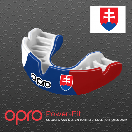 Chránič zubů Opro Power Fit SK - trikolóra/slovenské barvy/státní znak