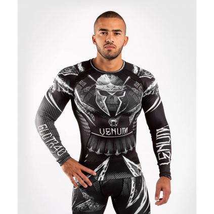 rash long venum gladiator 4.0 blackwhite 1