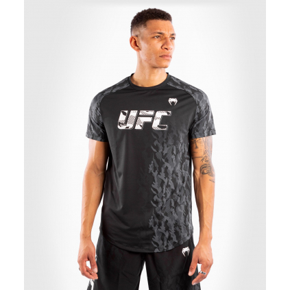 T shirt men´s short sleeve panske triko kratky rukav ufc venum fight week performance black f1