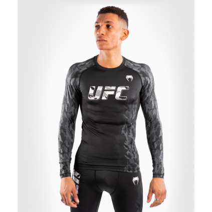 Rashguard UFC Venum Authentic Fight Week Performance dlouhý rukáv - BLACK (Velikost L)