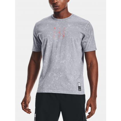 Pánské sportovní tričko Under Armour UA Run Anywhere SS-GRY - šedé