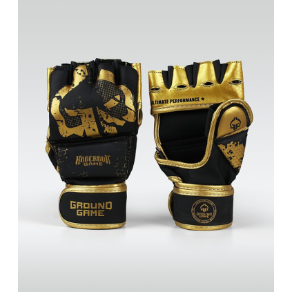 MMA rukavice Ground Game Cage Gold (Velikost S/M)