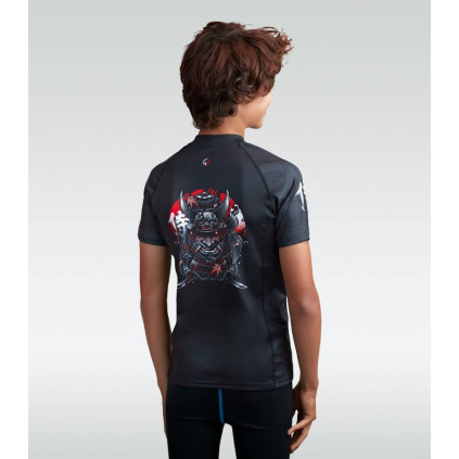 DĚTSKÝ rashguard - sportovní tričko Ground Game SAMURAI 2.0 Kids - krátký rukáv (Velikost 122 cm)