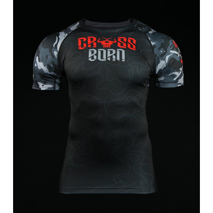 ground game Rashguard Crossborn moro cerny kratky rukav 1