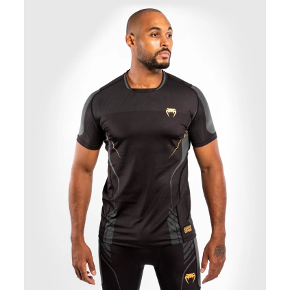 m tshirt drytech venum athletics black gold 1