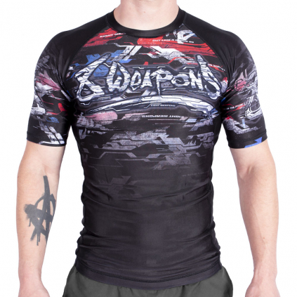 8weapons rashguard ss cut like a blade 2 schwarz