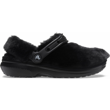 Crocs Classic Fur Sure Black