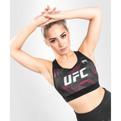 damska sportovni podprsenka ufc fight week 2 black red f1