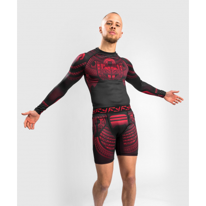 rashguard venum nakahi black red dlouhy rukav f1