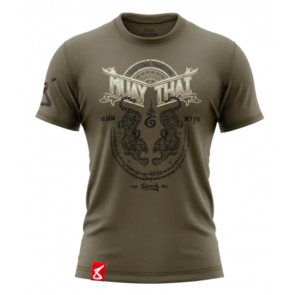 tricko muay thai olive f1